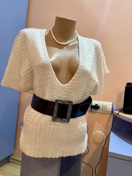 Bluza lana alba ….