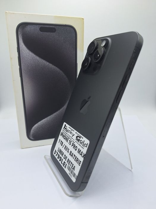Iphone 15 Pro Max 1TB 83% bat liber de rețea #48421
