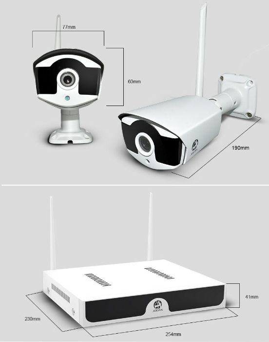 Supraveghere wireless 4 camere cu microfon, Transmisie 500 metri, Nou