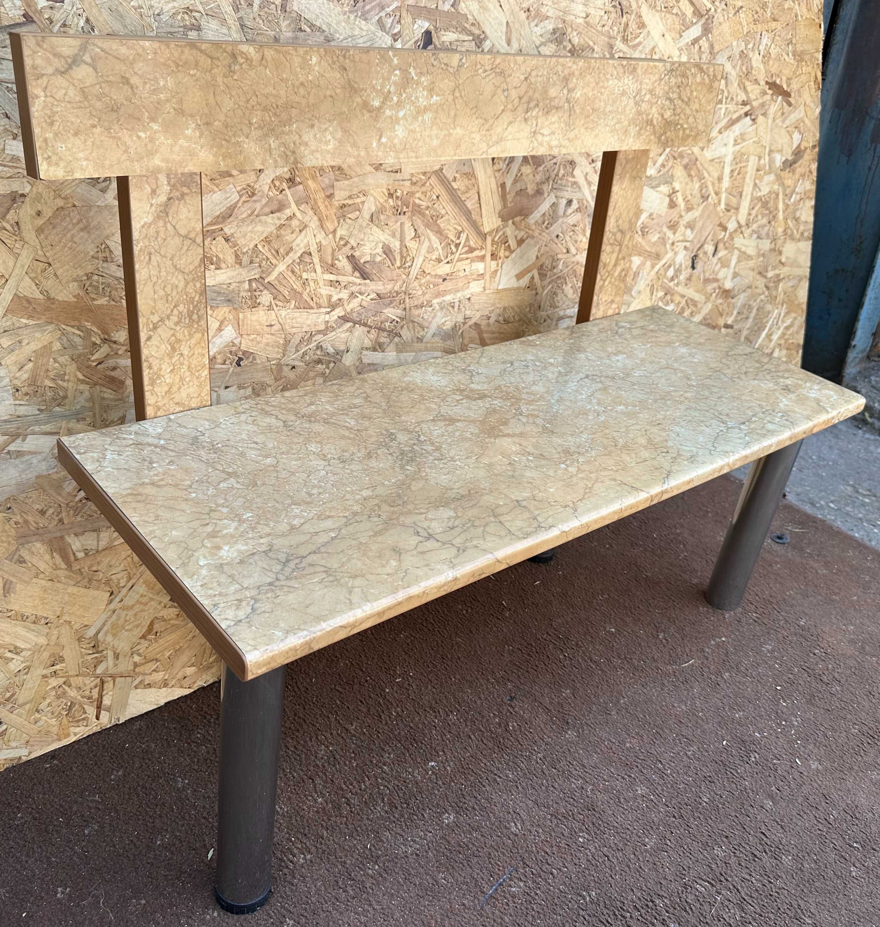 Bancuta cu picioare metalice; Banca 105 cm