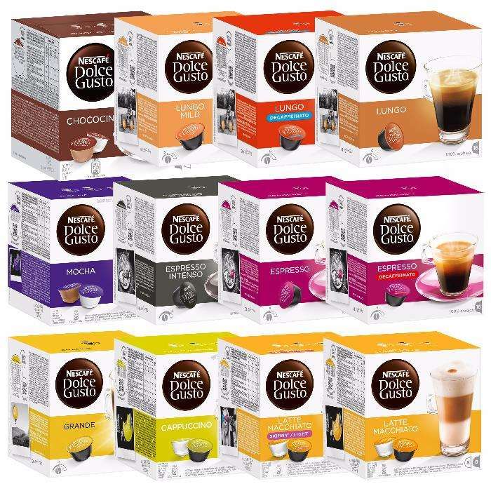 capsule cafea ceai NESCAFE DOLCE GUSTO cutie 16 buc sigilata diverse