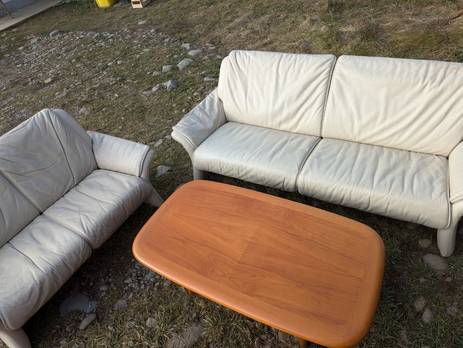 canapele piele naturala