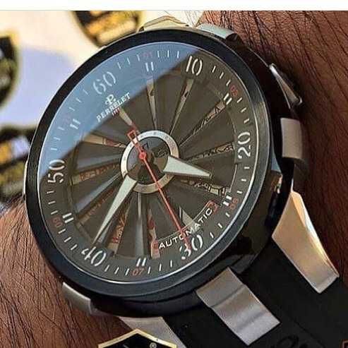 Perrelet Turbine Poker silver black