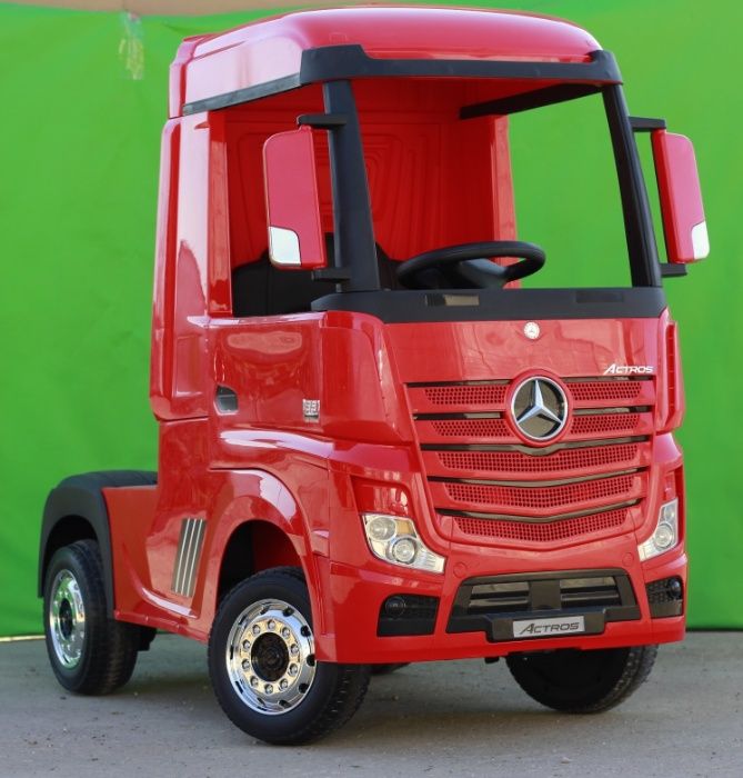 Camion electric pentru copii Mercedes Actros 4x4 12V #Rosu