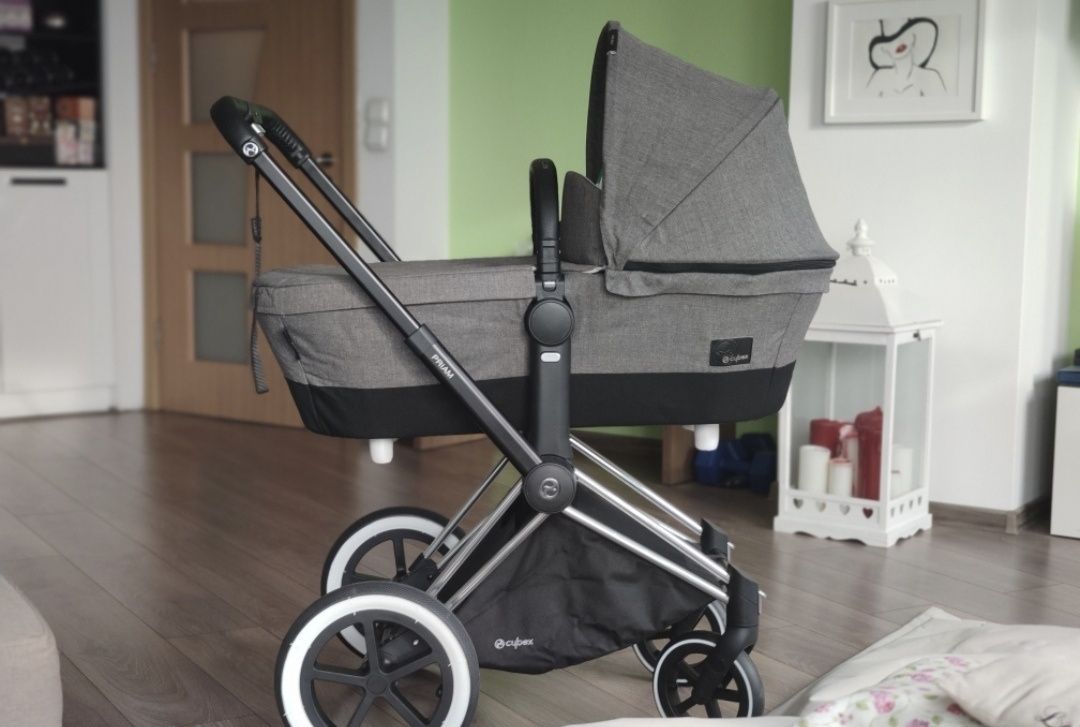 CYBEX PRIAM Platinum сива количка - два коша