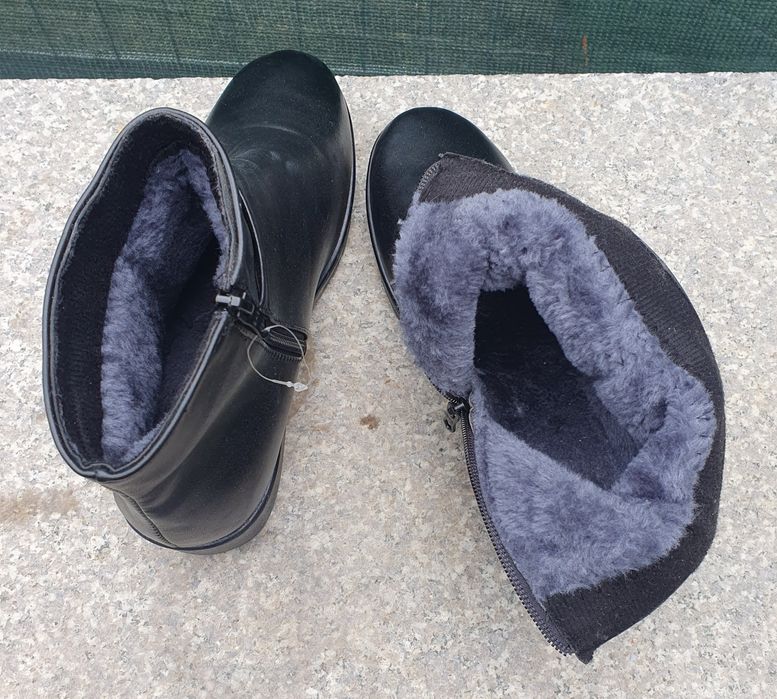 Botine imblanite piele dama