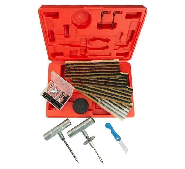 Trusa pentru reparat anvelope pneuri cu snur 55 piese