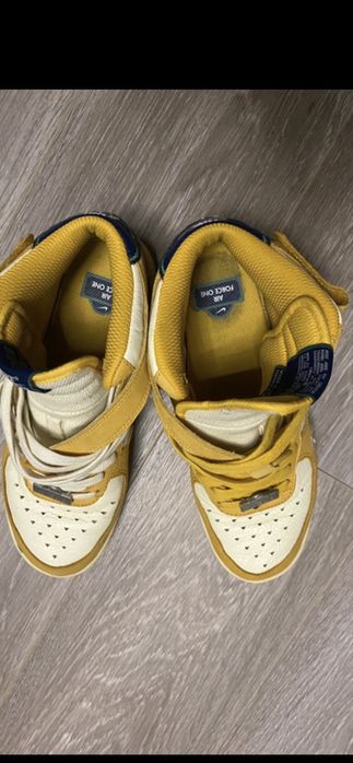 Nike force 1 yellow