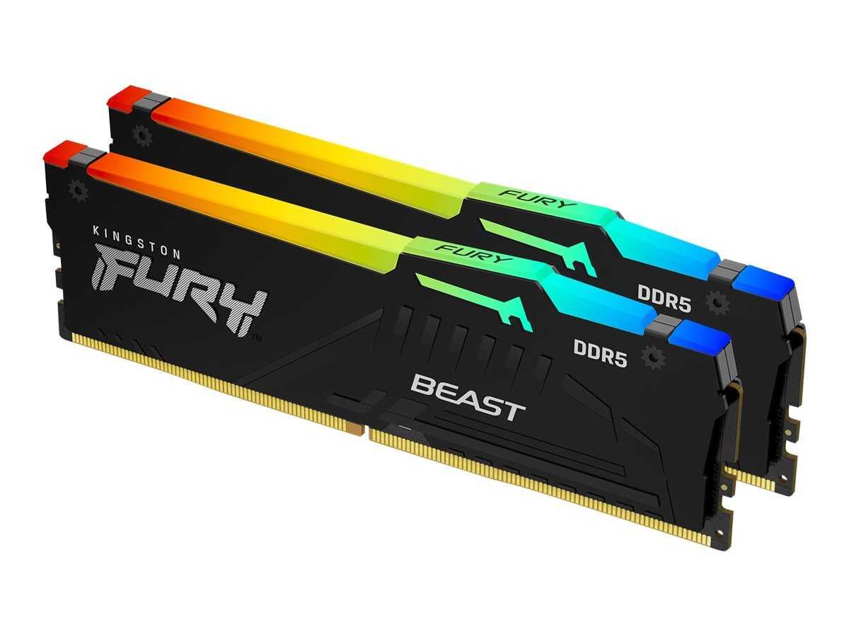 Рам памет Kingston FURY Beast RGB DDR5-5200 KF552C36BBEAK2-16 16GB