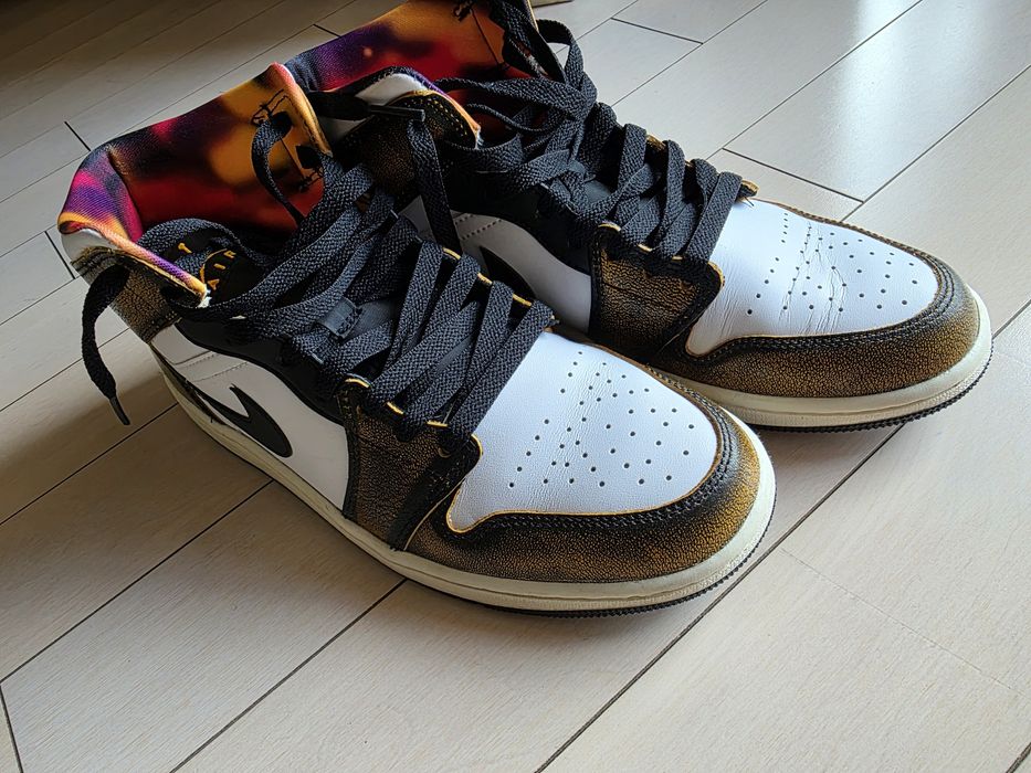 Nike Air Jordan 1 Mid SE “Wear-Away Taxi” – размер 42