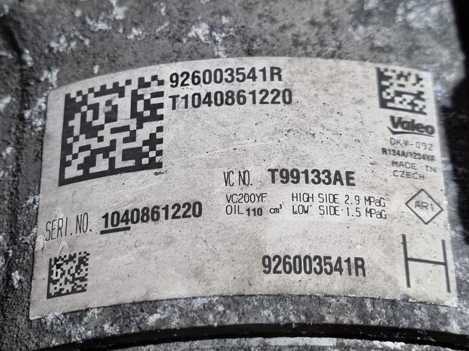 Compresor clima Dacia Duster II 1.0 Benzina 2018 - 2021 H4D 480 (1318) 1040861220