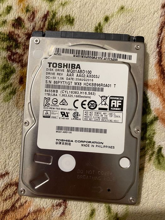 Жёсткий диск Toshiba 1TB (2.5", HDD, SATA)