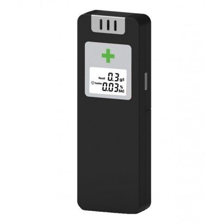 Alcool Test Digital Negru cu Display LCD Iluminat Alb Alcooltester