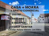 Casa + Moara + Spatiu Comercial, langa Primarie, 3 intrari |VIDEO