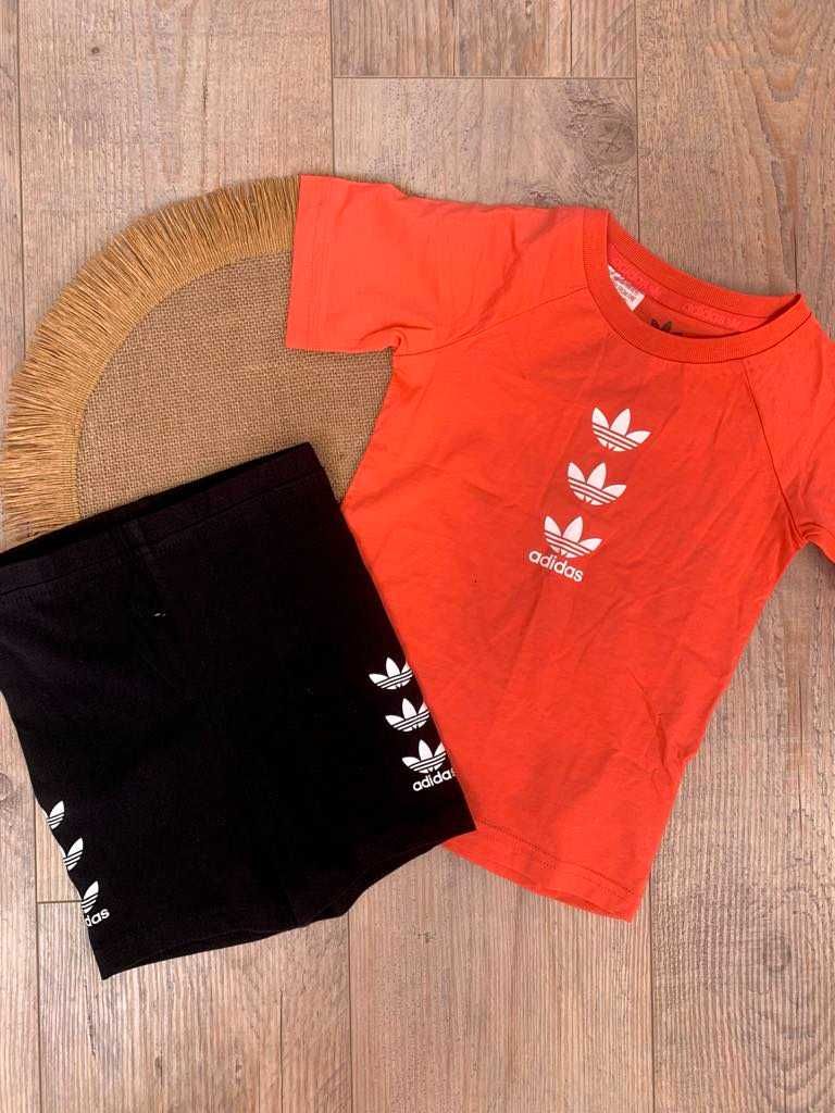 Комплект детски блузка с панталон Addidas къси
