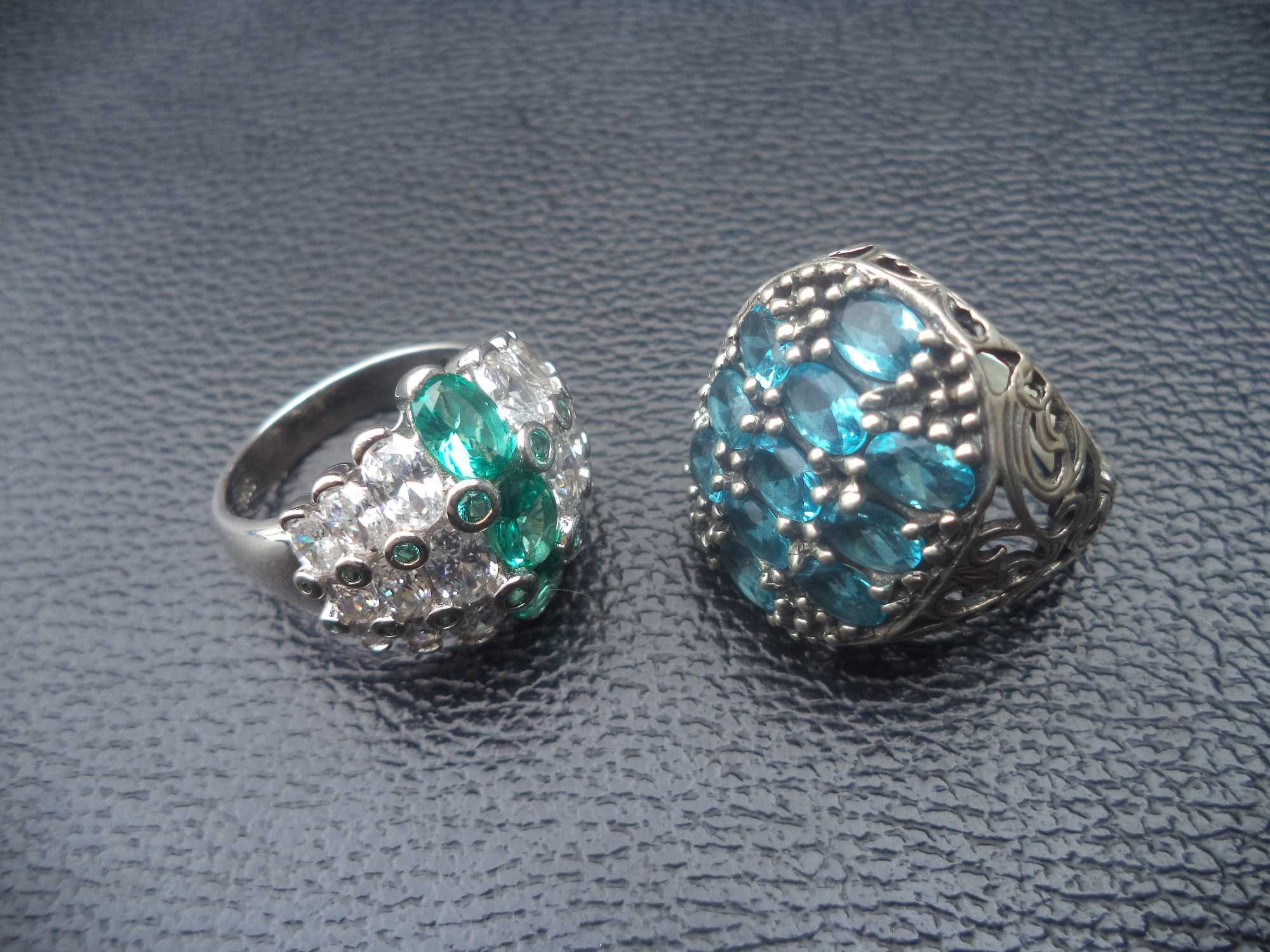 Старинни сребърни грандиозни мега луксозни пръстени