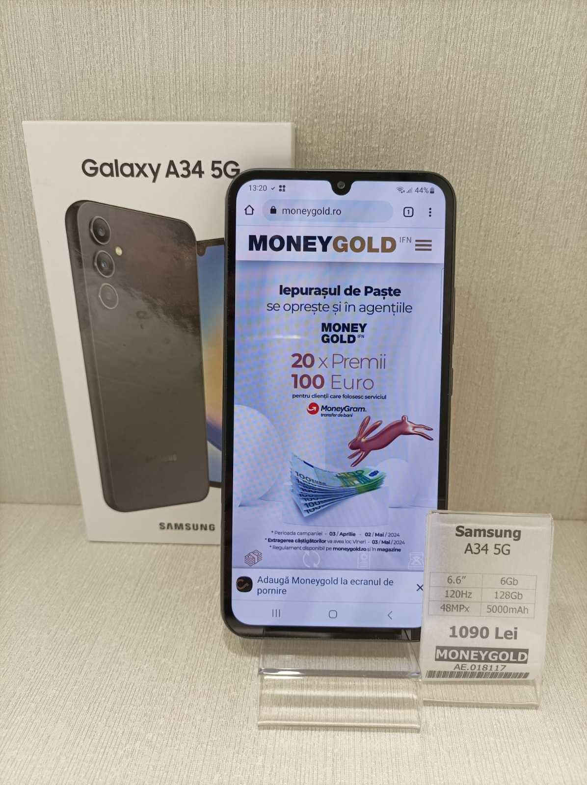 Telefon Samsung Galaxy A34 5G MoneyGold AE.018117