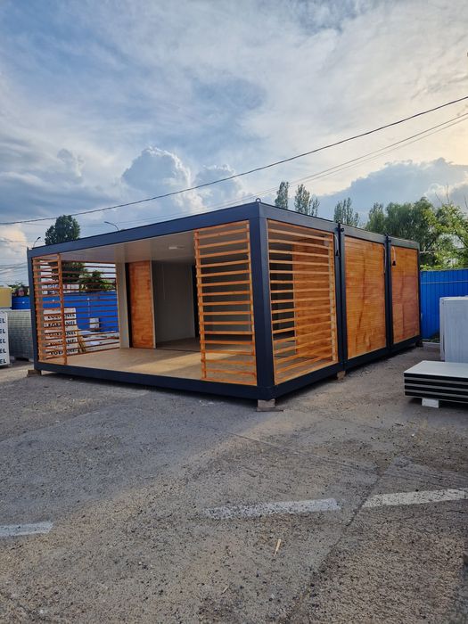 Containere tip terasă vitrină container birou sanitar locuit magazin
