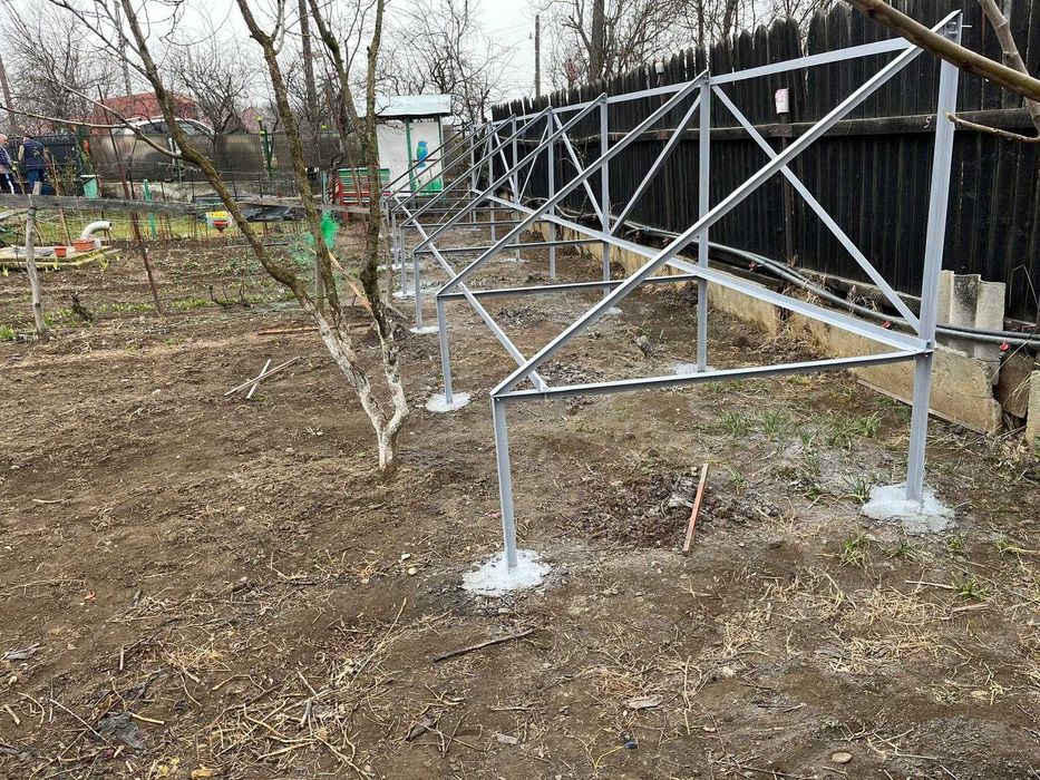 Constructii structura la sol pentru Panouri Fotovoltaice