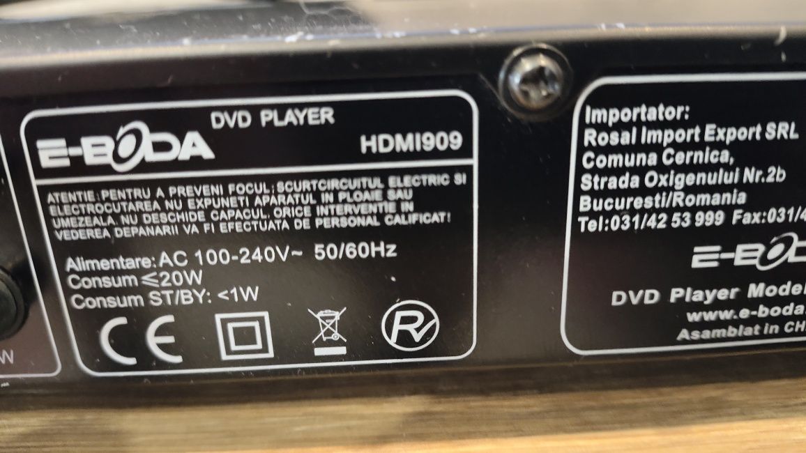 DVD Player E-Boda 909 cu HDMI