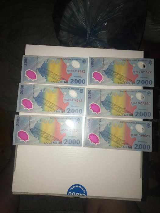 Bancnote 2000 lei , 5000 lei si 1000 lei