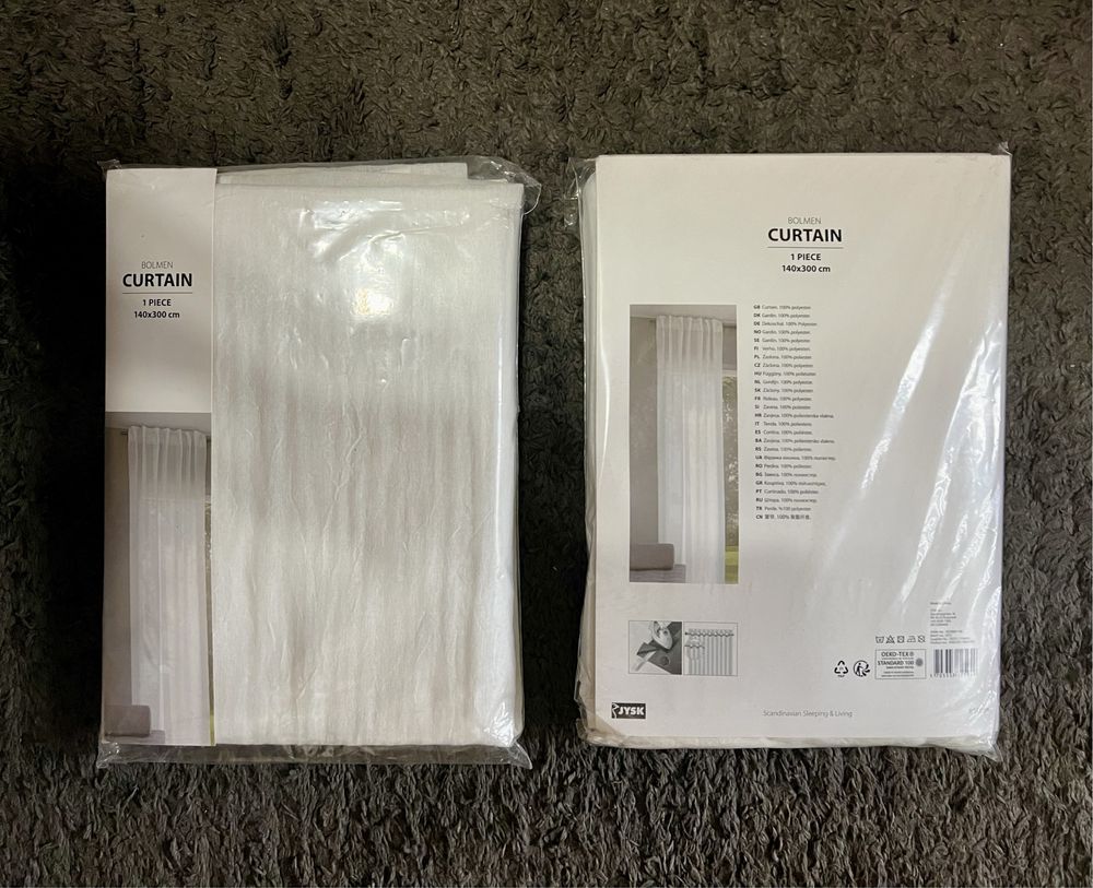 2 Завеси Пердета JYSK Bolmen Curtain 140x300