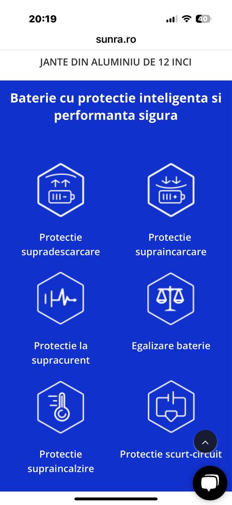 Scuter electric Sunra Hawk NOU