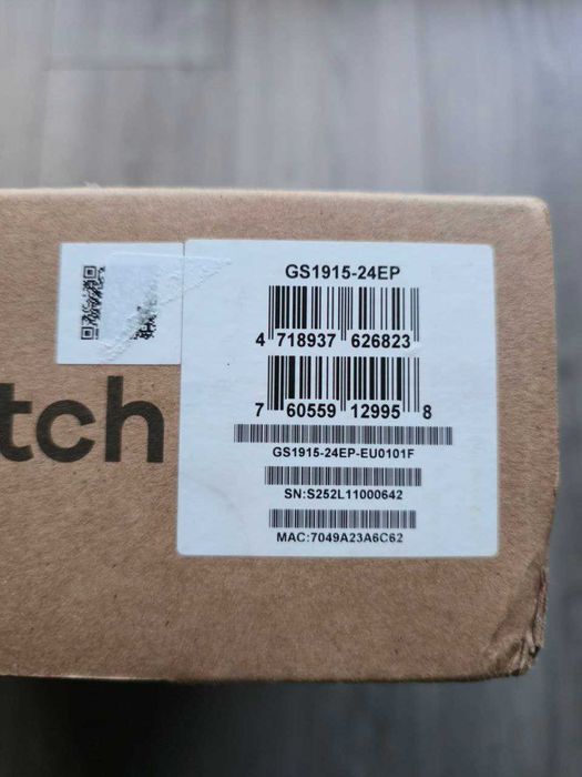 Zyxel 24-port GbE Smart Managed PoE Switch GS1915-24EP