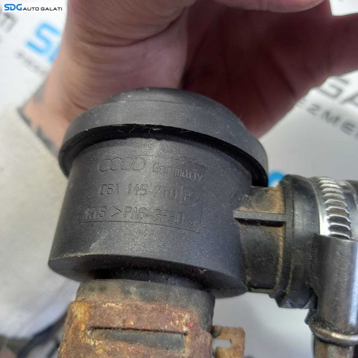 Furtun Conducta Tubulatura Intercooler cu Supapa Aer Audi A4 B7 1.8 T BFB 2004 - 2008 Cod 8E0145832S 06A145710P [1102]