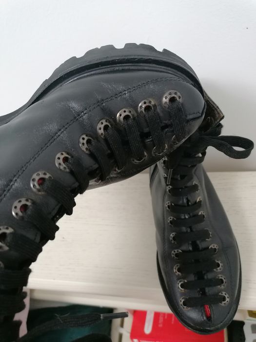 Bocanci mărimea 35, interior 22.5 cm, piele