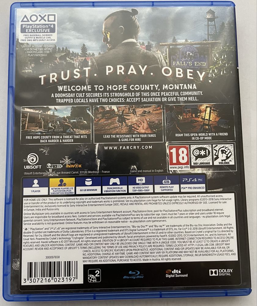 Far Cry 5 Playstaion 4, PS4