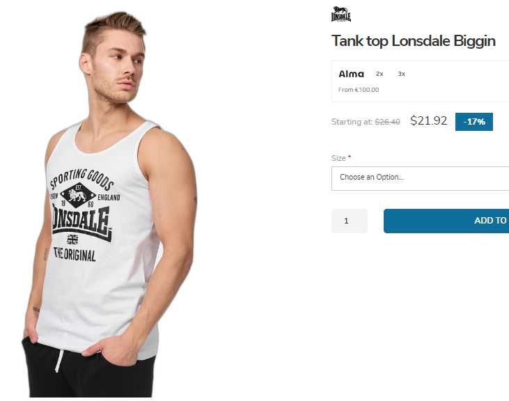 Комплект Lonsdale - T-Shirt-ти, потник, шорти