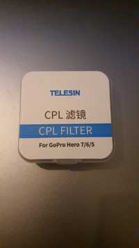 Filtru CPL Telesin Compatibil Gopro Hero 5, 6 si 7 Black