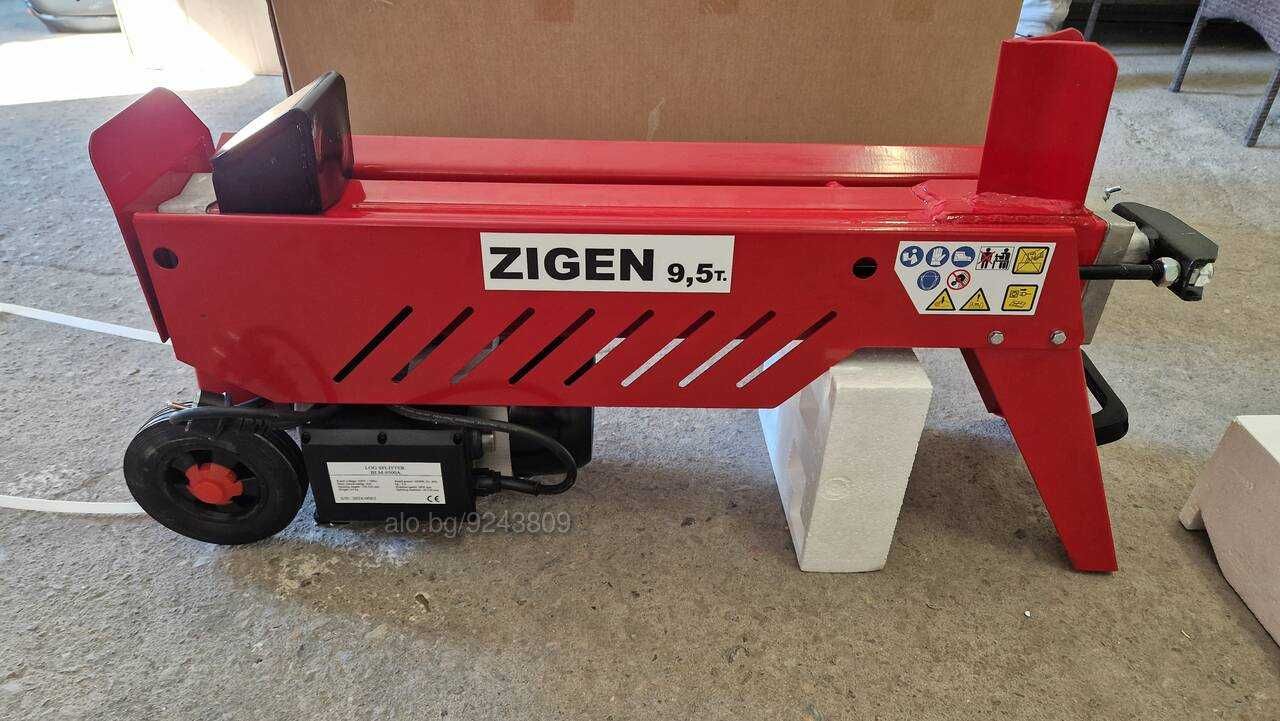 ТОП ЦЕНА! ЦЕПАЧКА ЗА ДЪРВА ZIGEN 9.5 тона  / Машина за цепене на дървa