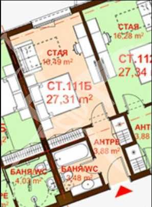 Едностаен апартамент в Сарафово 675 - 23354