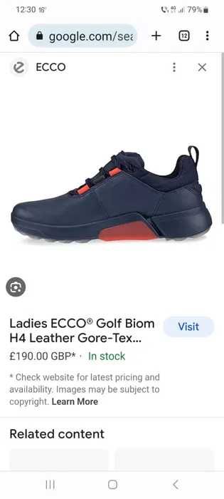 Adidasi piele ECCO Biom H4 Goretex gtx, marimea 40,5-41