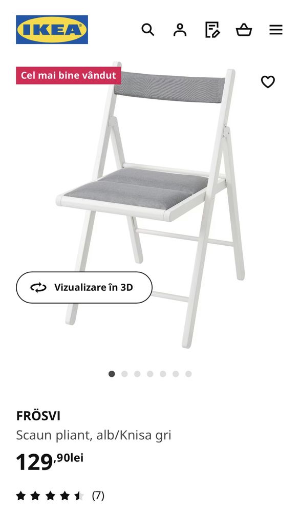 Masa rotunda IKEA INGATORP si 3 scaune FROSVI