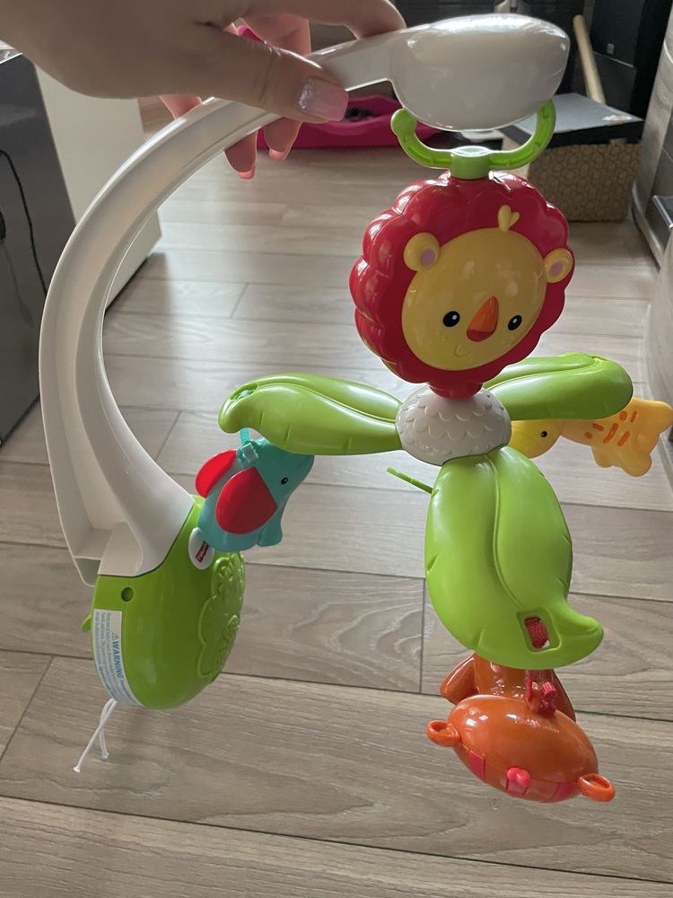 Музикална въртележка за легло с животни Fisher Price