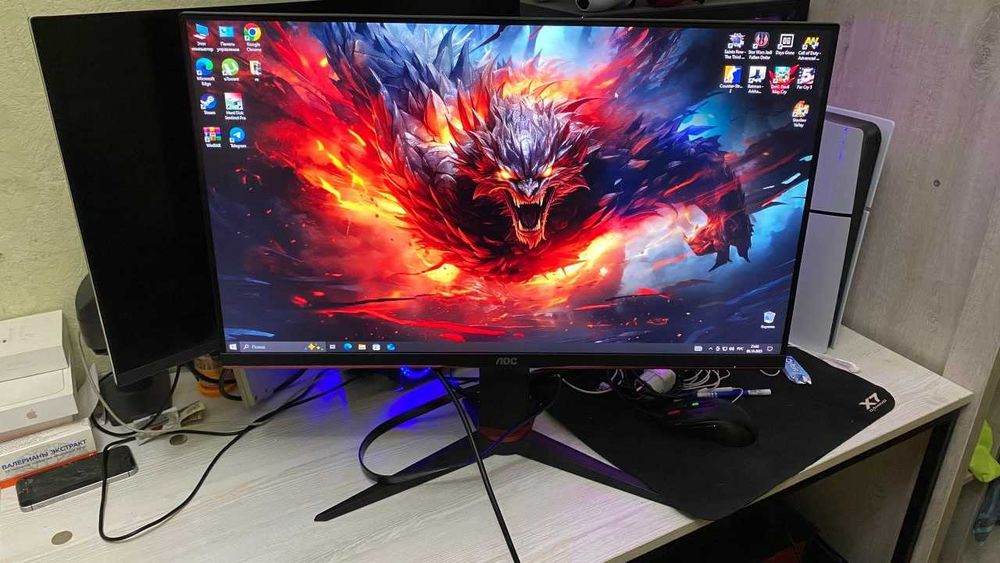 Игровой монитор AOC 27 FHD 144Hz IPS 1ms Nvidia G-Sync