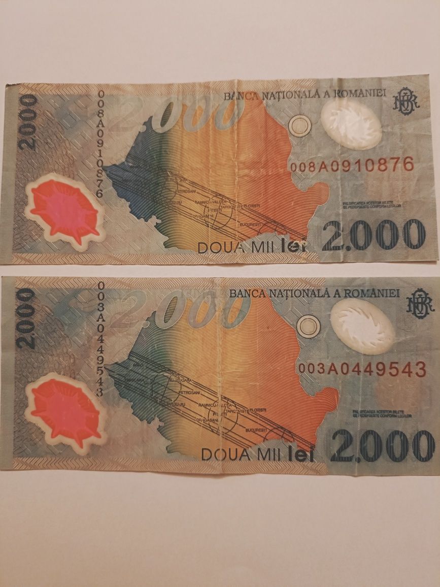 Vând bancnote 2000 lei Eclipsă