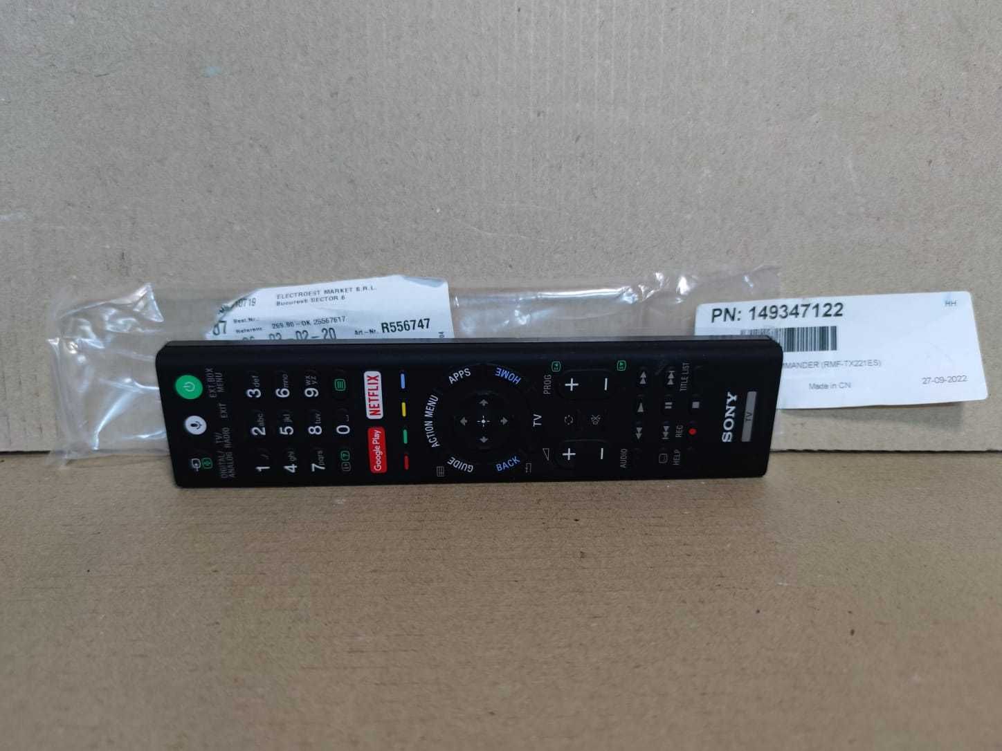 Telecomanda originala televizor Sony TV RMF-TX221ES / N1