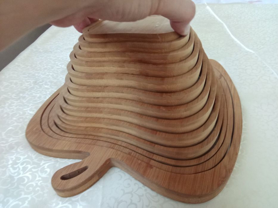 Деревянная фруктовница и набор для ванной комнаты и кухни СССР