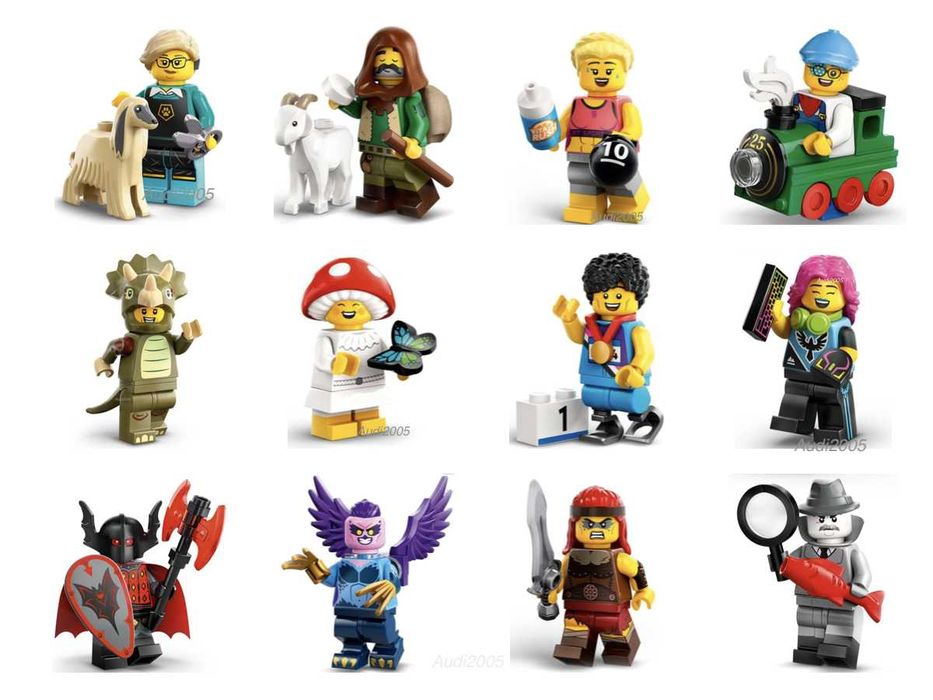LEGO 71045: Минифигурки 25 серия, Полная коллекция (12 фигурок)