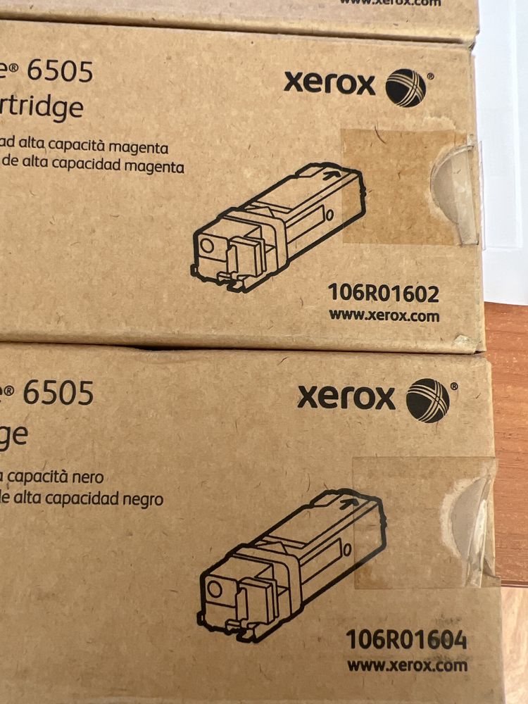 Оригинальные цветные картриджи для Xerox WC 6500/6505