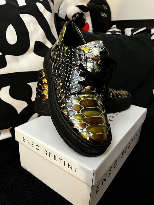 Adidasi Enzo Bertini din piele naturala noi