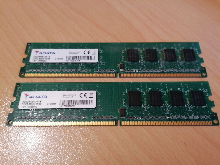 RAM памет 2х1 GB ADATA DDR2-800Mhz