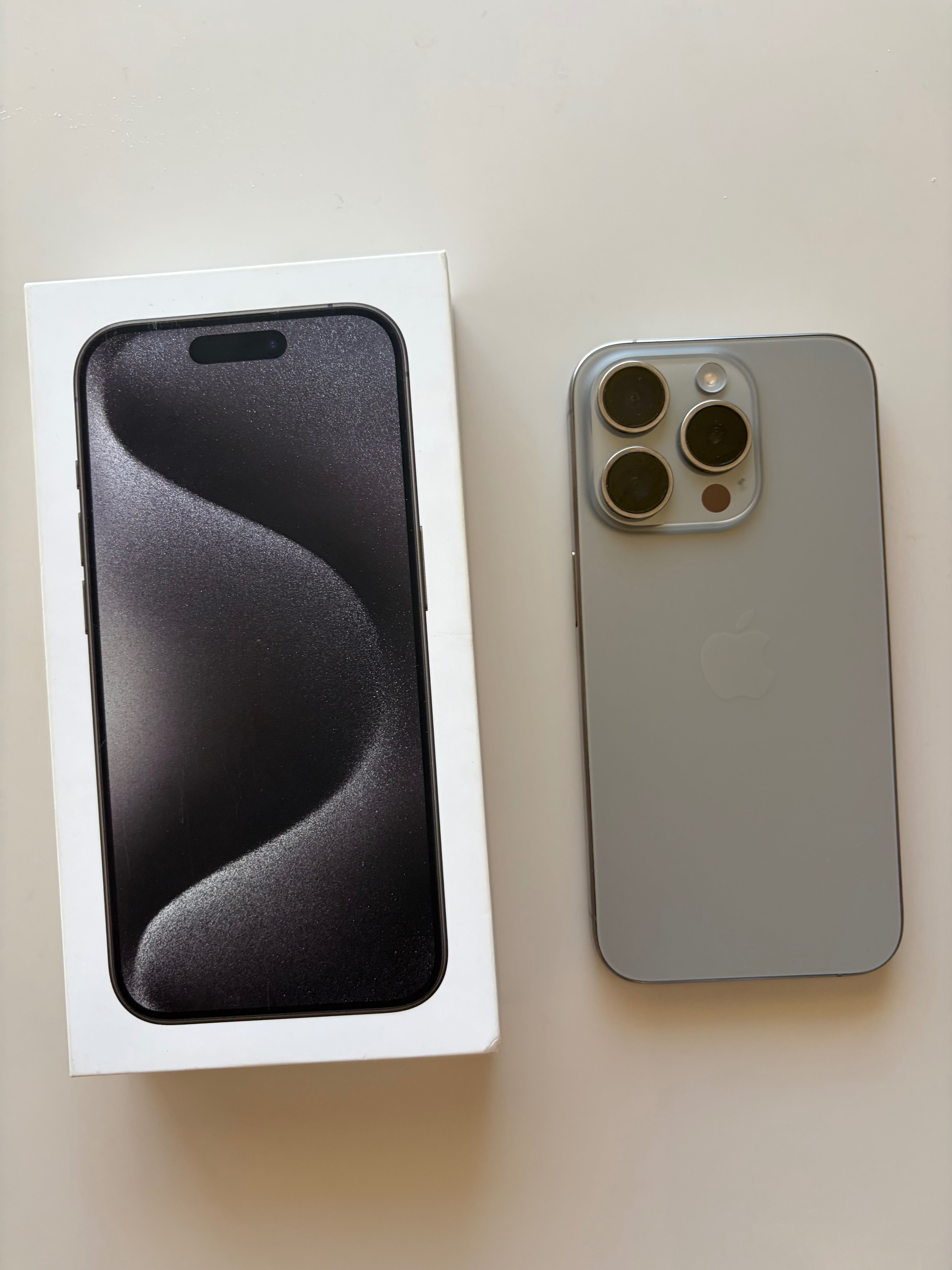 iPhone 15 Pro Titanium Grey 100% батерия