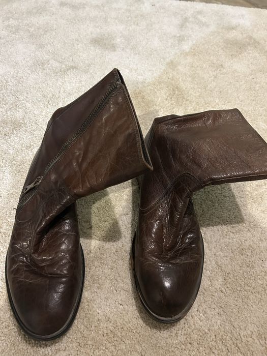 Продавам мъжки кожени ботуши GEOX