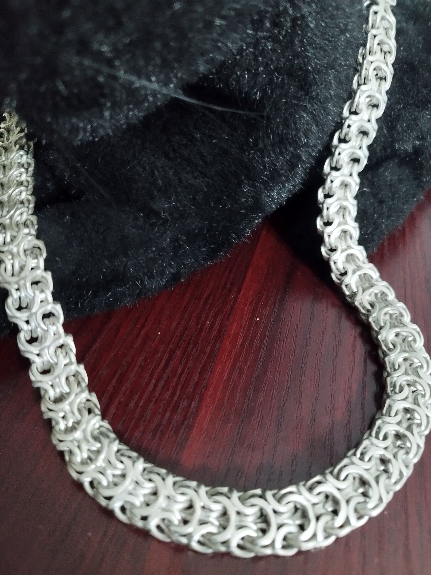 Серебренная цепь длинна 70см
