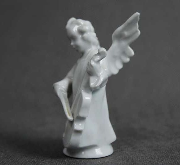 Порцеланов музикален ангел с виолончело Gräfenthal